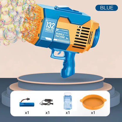 Little Story - 132 Holes Bubble Machine Gun with Light