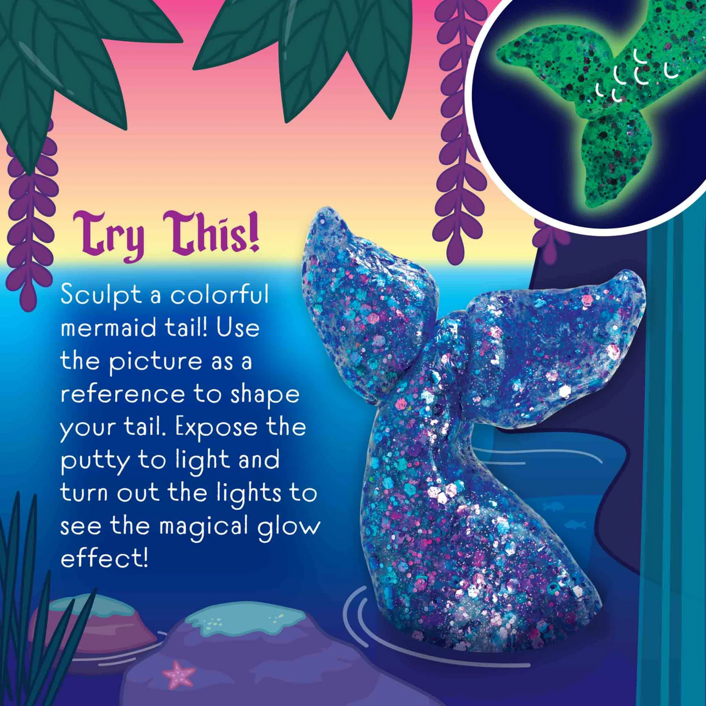 Crazy Aaron's Glowbright Collections - Mermaid Tale