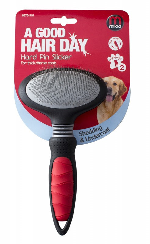 Mikki Hard Pin Slicker for Thick / Dense Coats Large