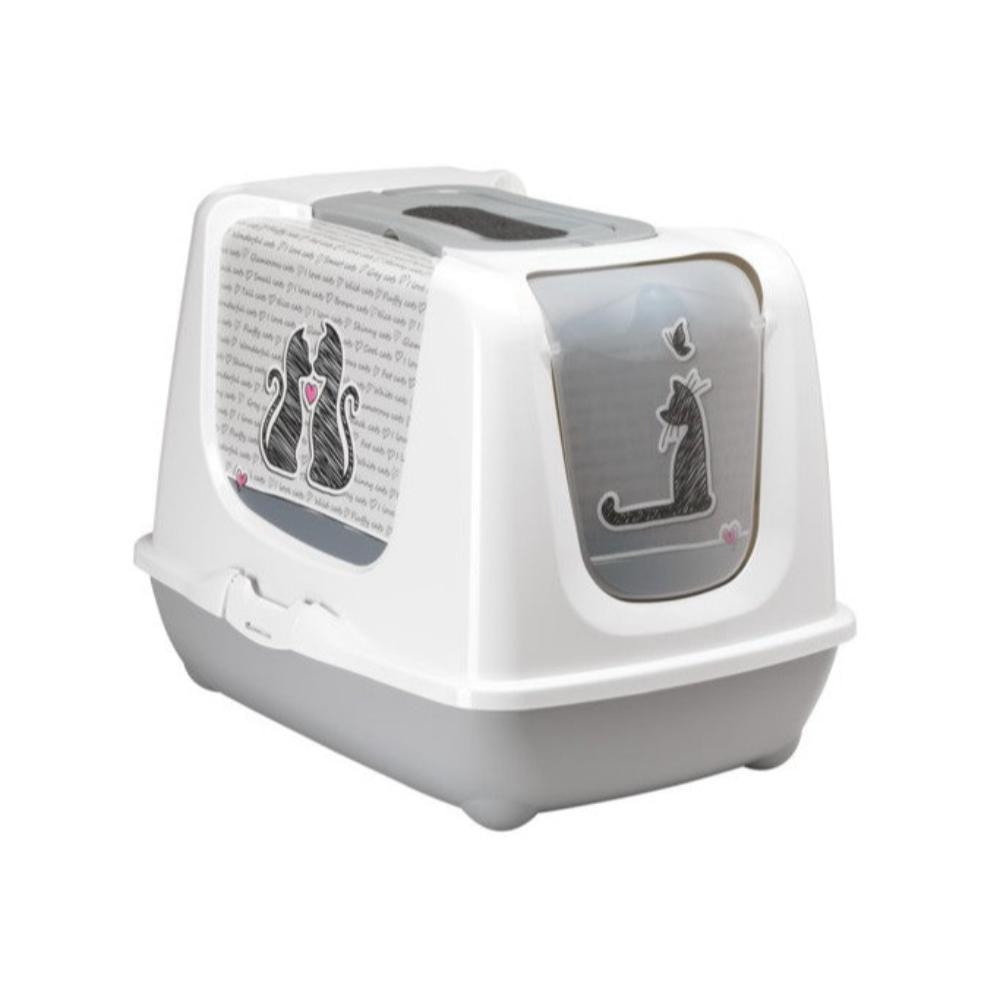 Moderna Trendy Cat Litter Box Cast in Love XL