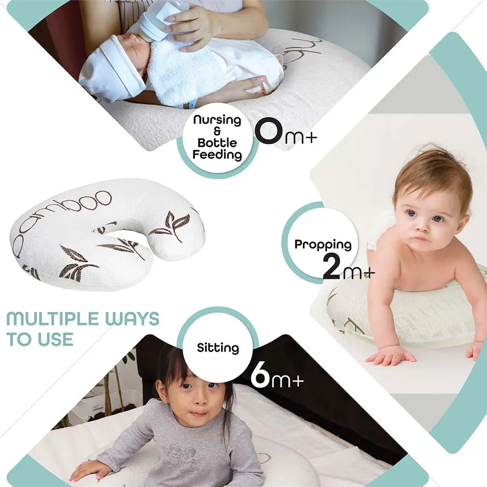 MOON - Feeding Pillow With Bamboo Rayon - White