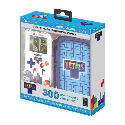 My Arcade Tetris Go Gamer Portable Handheld Gaming System with Travel Case
