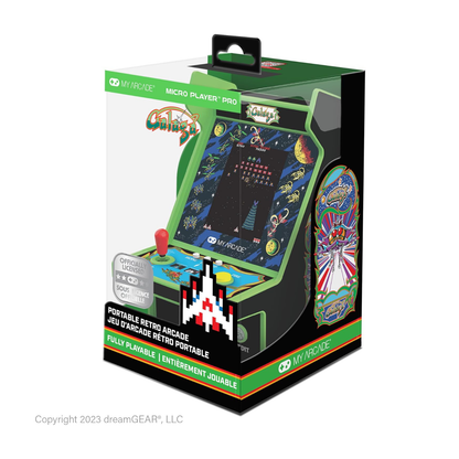 My Arcade Galaga Micro Player Pro 2 Games in 1 - Mini Arcade Machine