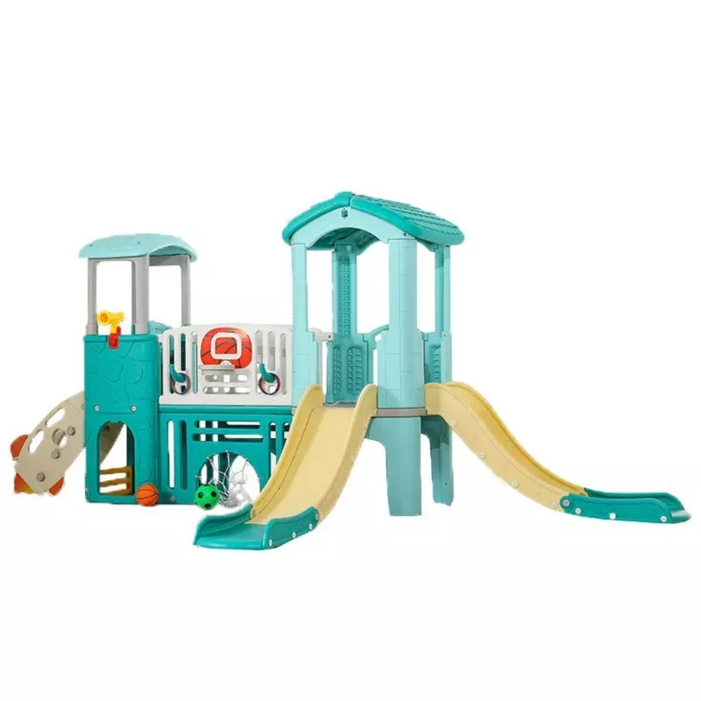 MYTS Indoor and outdoor Multiplay Airplane Activity Tower with 2 slides for kids