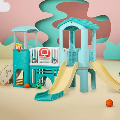 MYTS Indoor and outdoor Multiplay Airplane Activity Tower with 2 slides for kids