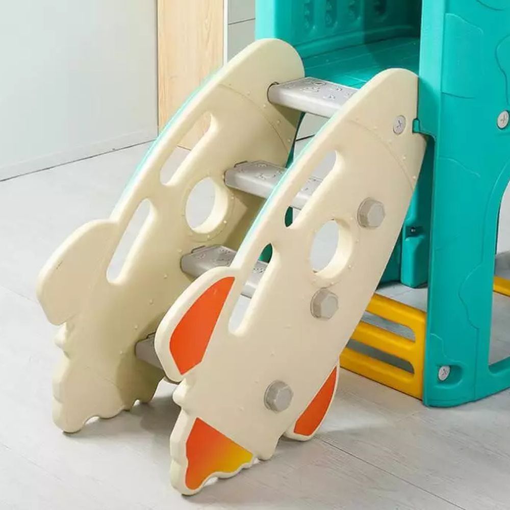 MYTS Indoor and outdoor Multiplay Airplane Activity Tower with 2 slides for kids