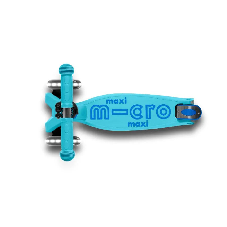 Micro - Maxi Deluxe Foldable Scooter LED - Bright Blue