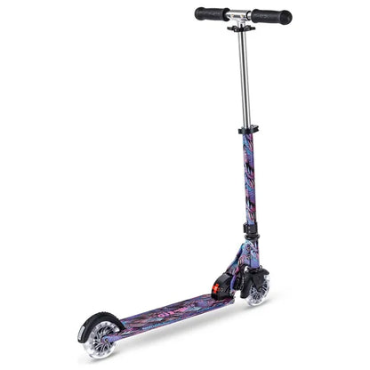 Micro - Sprite LED Art Collection Foldable Manual Scooter