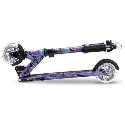 Micro - Sprite LED Art Collection Foldable Manual Scooter