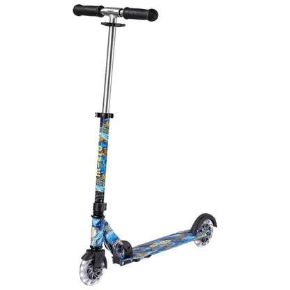 Micro - Sprite LED Art Collection Foldable Manual Scooter