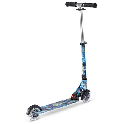 Micro - Sprite LED Art Collection Foldable Manual Scooter