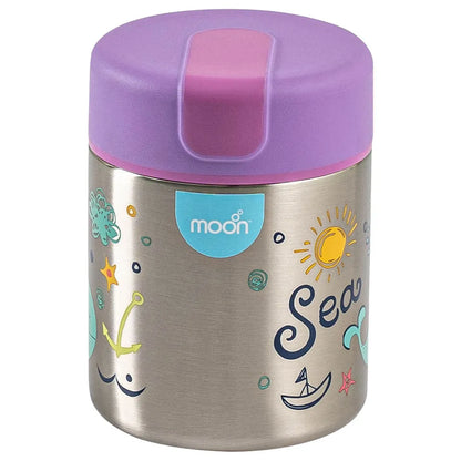 Moon - Double Wall Stainless Steel Food Jar - Purple