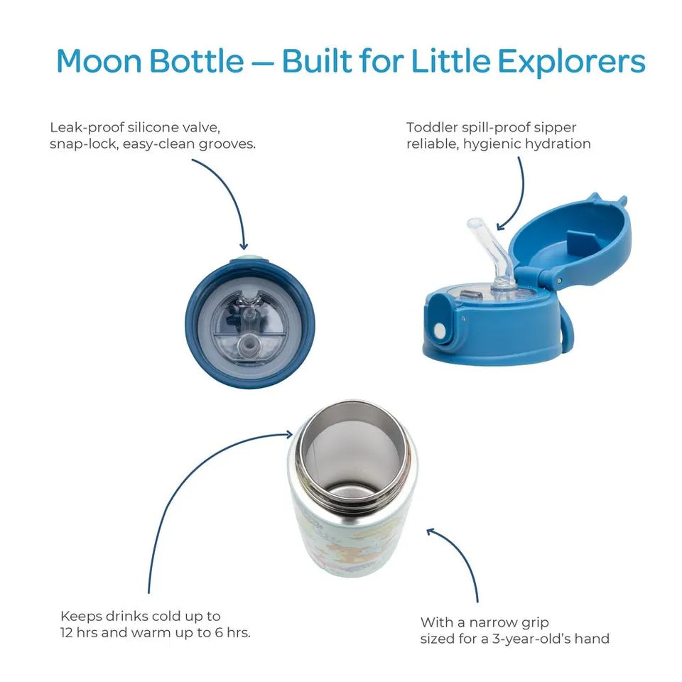 MOON Kids Insulated Water Bottle –  Animal