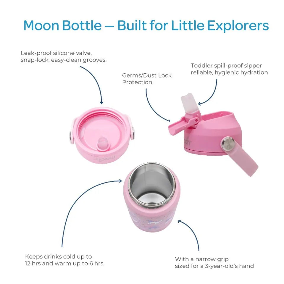 MOON Kids Insulated Water Bottle – Unicorn