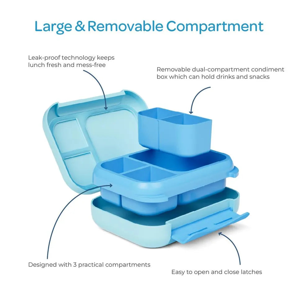 Moon - Kids Lunch Box Set With Insulated Bottle & Carry Bag With Strap - Rocket