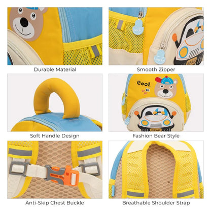MOON Kids Backpack  – Bear/Yellow