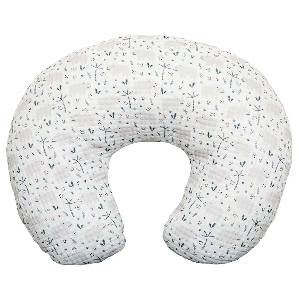 Moon - Portable Breast Feeding Pillow With Zippered Cover- Hippo