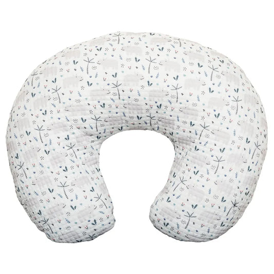Moon - Portable Breast Feeding Pillow With Zippered Cover- Hippo