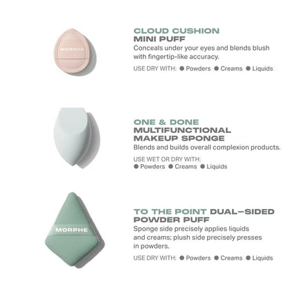 Morphe All Bases Covered 3-Piece Tool Set