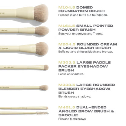 Morphe Buttery Blends 6- Piece Travel Brush Set