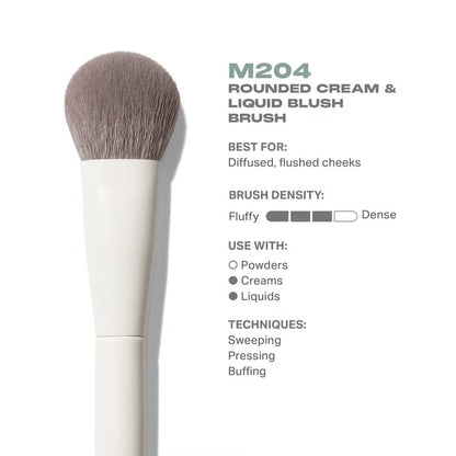 Morphe M204 Rounded Cream & Liquid Blush Brush