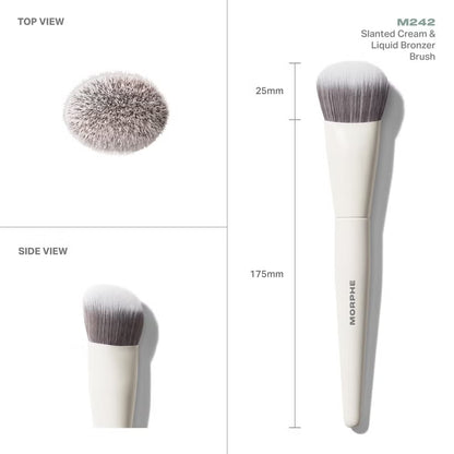 Morphe M242 Slanted Cream & Liquid Bronzer Brush