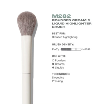 Morphe M282 Rounded Cream & Liquid Highlight Brush