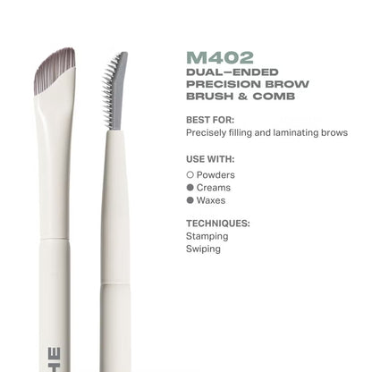 Morphe M402 Dual-Ended Precision Brow Brush & Comb