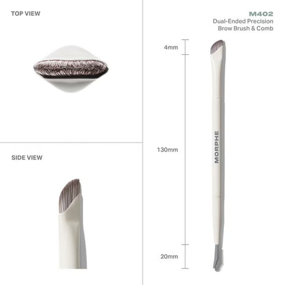 Morphe M402 Dual-Ended Precision Brow Brush & Comb