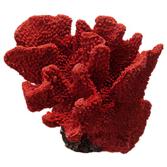 Nature's Image Ni-08R Pocillopora Eydouxi Red 8x6.5x5.5 Inch. Replica Coral