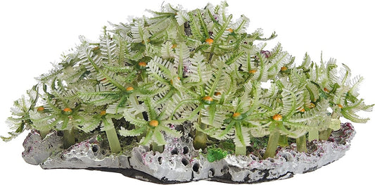 Nature's Image Replica Coral, Clove Polyp - Large Rock Green -Clavularia 7x6.5x3 NI-121A