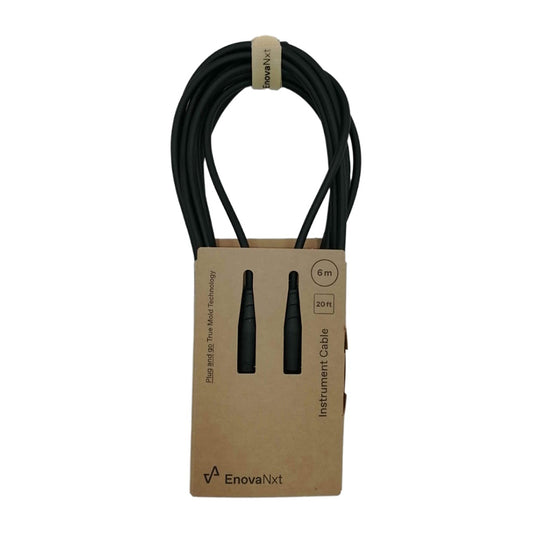 ENOVA 6 Meters 1/4" Plug 2-Pole, Jack To Jack Instrument Cable with True Mold Technology