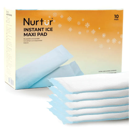 Nurtur - 2-in-1 Postpartum Ice Maxi Pads - Pack of 10