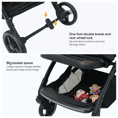 Nurtur Aspen Baby Stroller - Black
