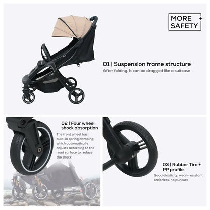 Nurtur Aspen Baby Stroller - Sand