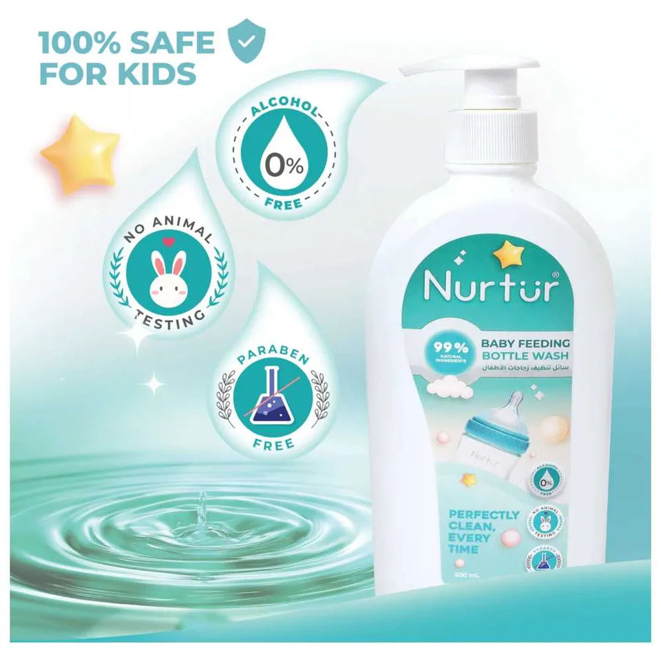Nurtur - Baby Bottle & Toys Liquid Cleanser - Pack of 2 - 500ml