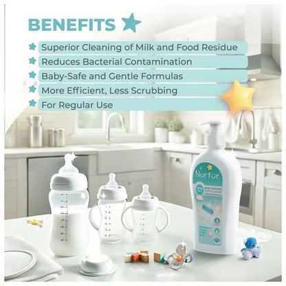 Nurtur - Baby Bottle & Toys Liquid Cleanser - Pack of 2 - 500ml
