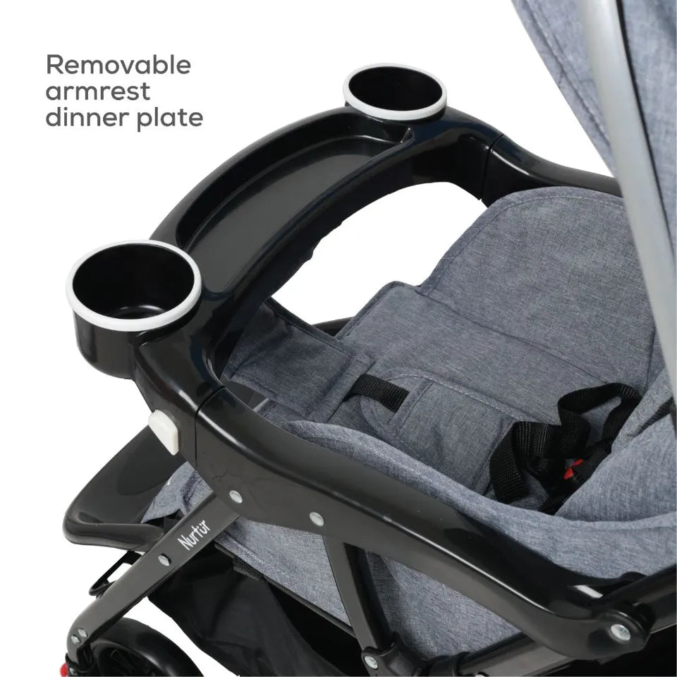baby bliss stroller Nurtur Bliss Ultra Compact Lightweight Baby Travel Stroller - Grey – Flitit