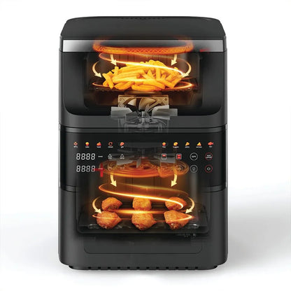 Nutricook - DuoStack Air Fryer - Black - 10L