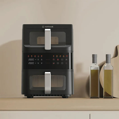 Nutricook - DuoStack Air Fryer - Black - 10L