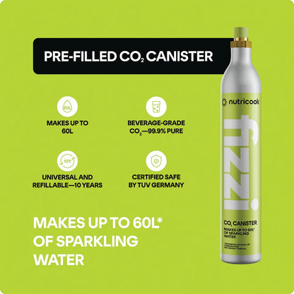 Nutricook - Fizzi Soda Maker - Black - 1L