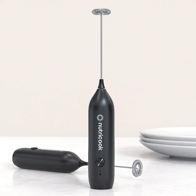 Nutricook Rechargeable Milk Frother Black