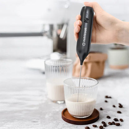 Nutricook Rechargeable Milk Frother Black