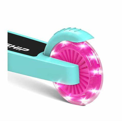 Lit Starship Bright Turquoise - 2 wheel scooter LT-7002
