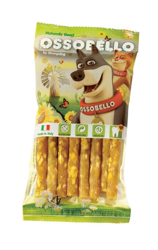 Ossobello Flowpack Rice Snack Yellow Small 8pcs