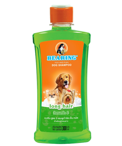 Bearing Formula 3 Tick & Flea Dog Shampoo Long Hair 300ml