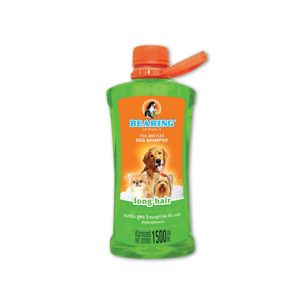 Bearing Formula 3 Tick & Flea Dog Shampoo Long Hair 600ml