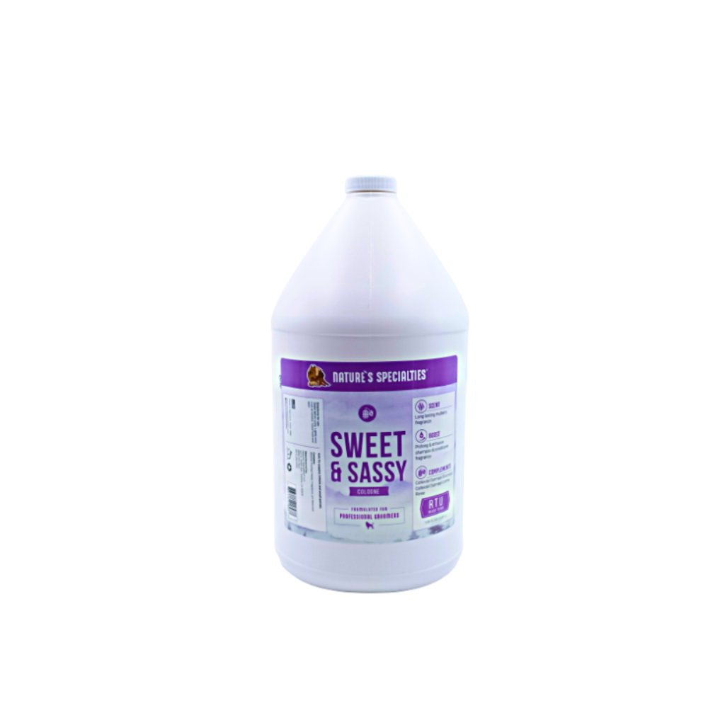 Nature's Specialties Foo Foo Sweet & Sassy Cologne for Dogs Cats Non Toxic Biodegradeable 1 Gallon