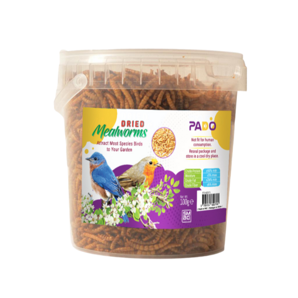 Pado Dried Mealworms for Birds and Fishes 800gm