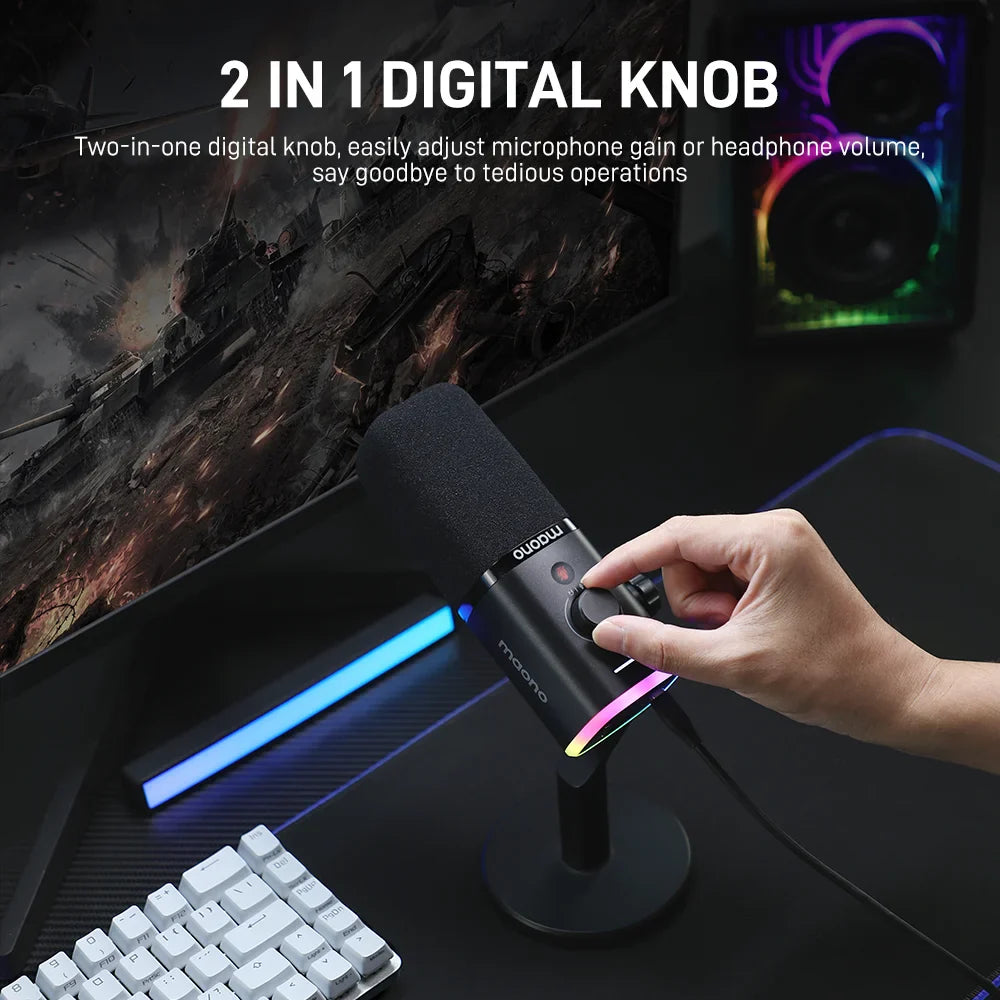 MAONO PD100X USB/XLR Dynamic Microphone For Game Streamer
